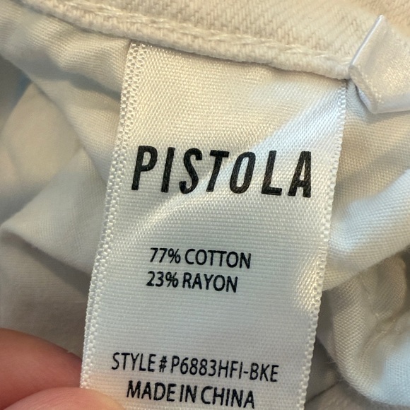 PISTOLA Women's Charlie High Rise Straight Jeans Size 25 In Break The Ice - Picture 7 of 7